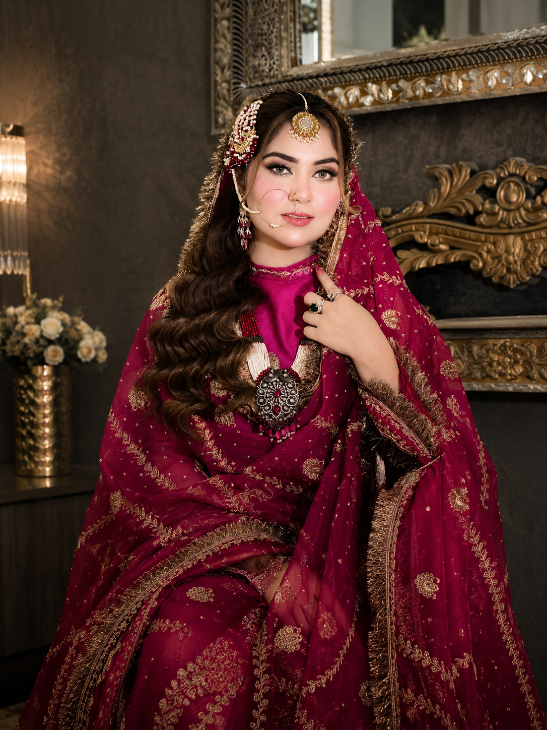 Elegant Nikkah Makeup by Makeup Wonders by Saba Javed